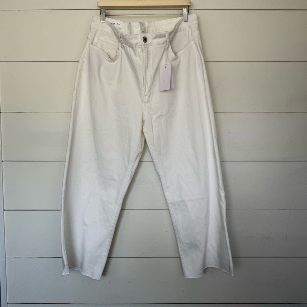 Vervet Blue Women’s 22W White Olivia Wide Leg Jeans New